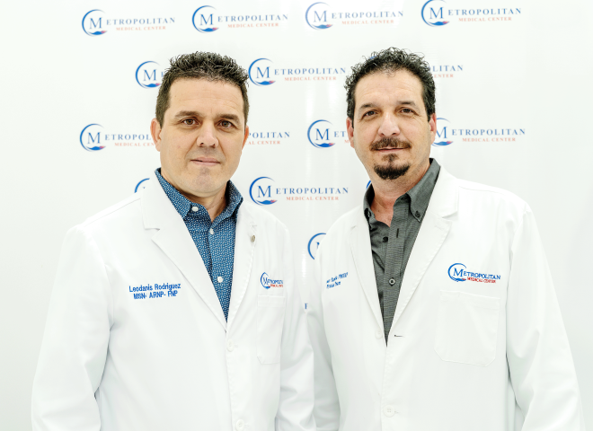 Two doctors at Metropolitan Clinical Research Center